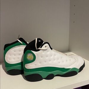 Jordan Kids Sneakers in White and Green